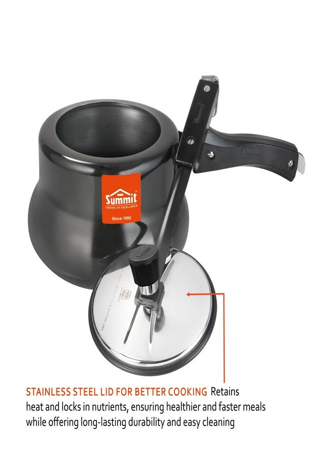 سوميت قدر ضغط ساميت ذو غطاء داخلي سعة 3.5 لتر بقاعدة حثية مطلية بالأكسدة الصلبة - Image 5